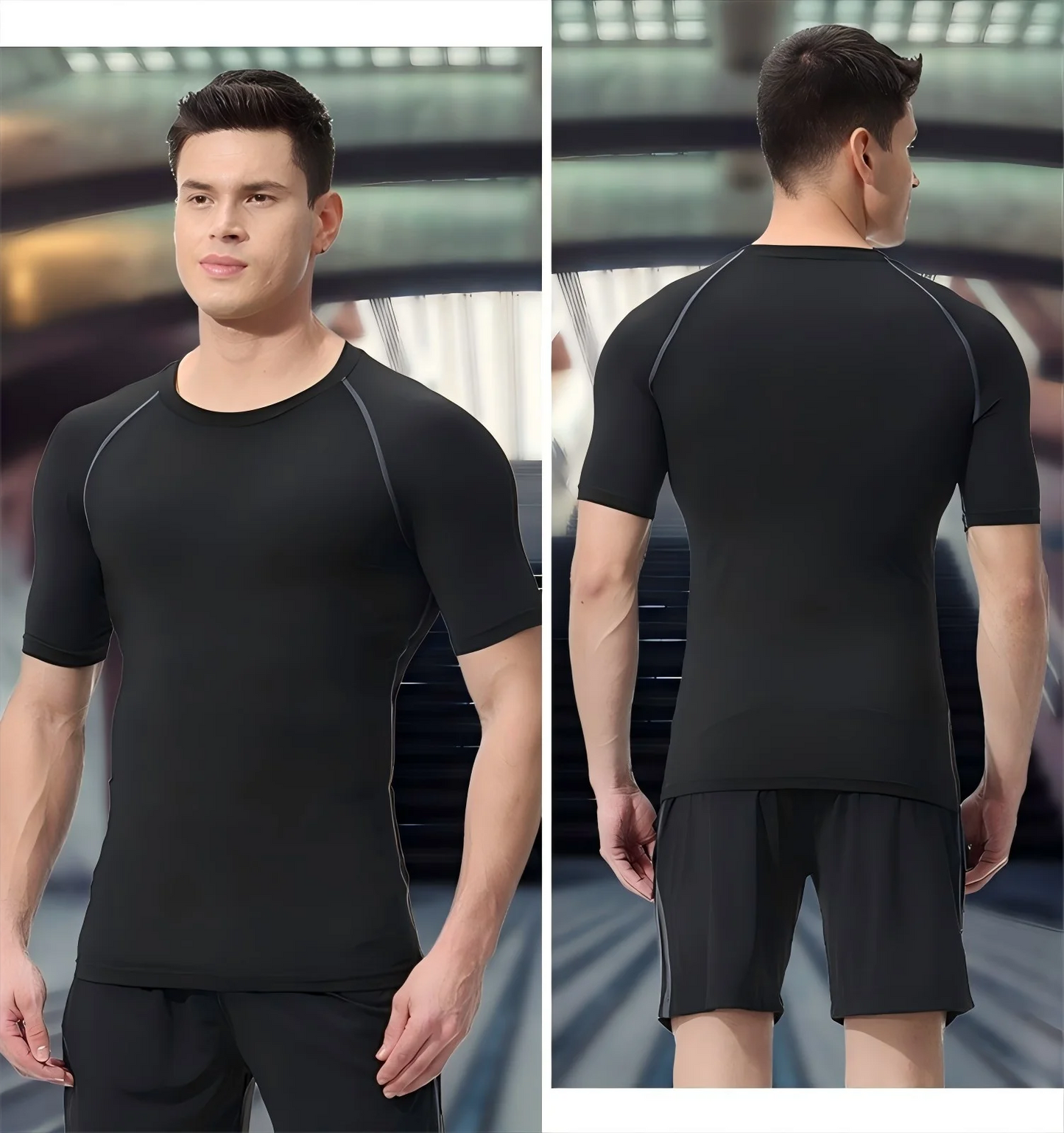 New Men Body Shapers Fitness Elastic Abdomen Tight Fitting Short Sleeve Shirt Tank Tops Shape Underwear Slimming Boobs Shaping